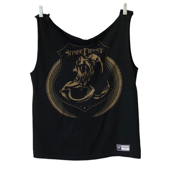 WWE Strike First Snake skeleton tank top M hand cut - Picture 1 of 4